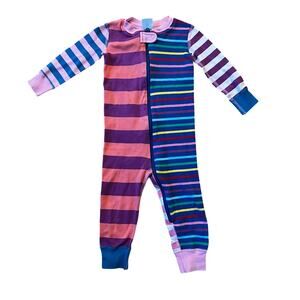 Hanna Andersson Multi-Stripe Zip Sleeper | 2T
